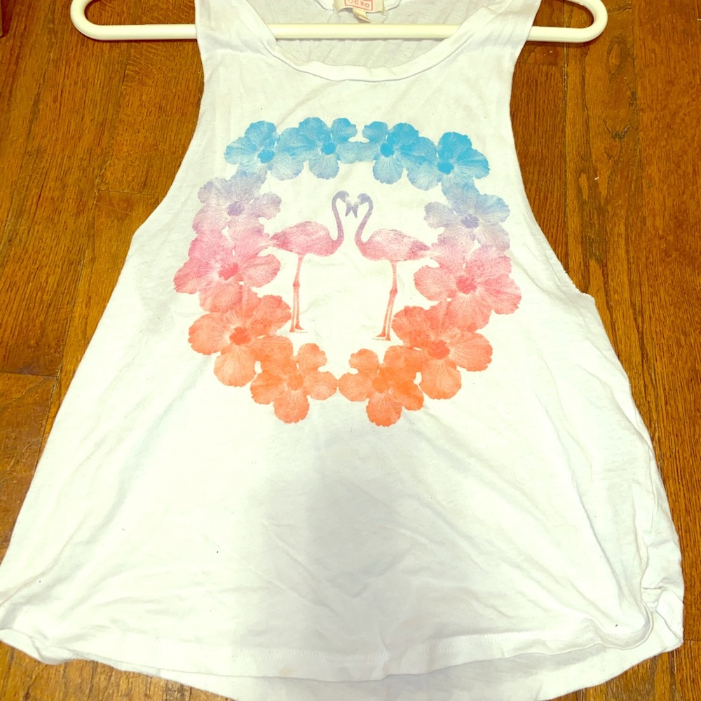 Graphic Flamingo Tank